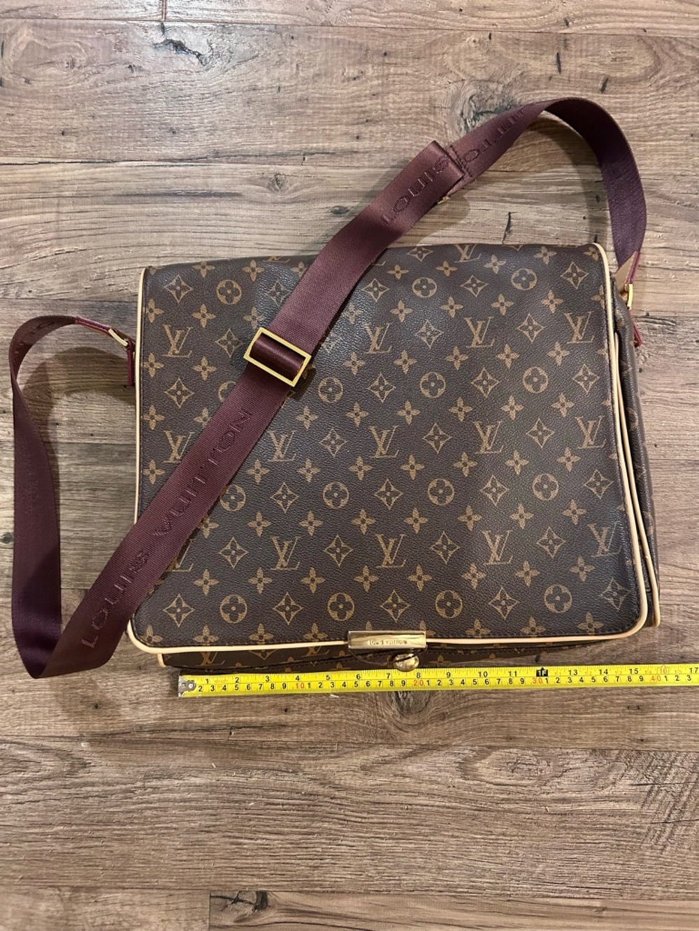 Vintage Louis Vuitton Monogram Canvas Abbesses Messenger Laptop Bag - Picture 8 of 15